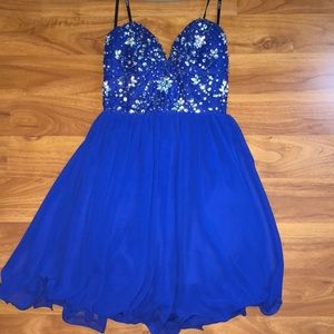 Royal blue dress